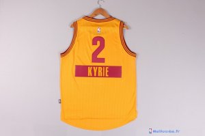 Maillot NBA Pas Cher Noël Cleveland Cavaliers Kyrie 2 Jaune