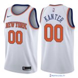 Maillot NBA Pas Cher New York Knicks Enes Kanter 0 Blanc Association 2017/18