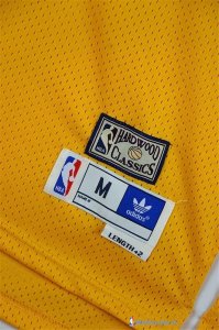 Maillot NBA Pas Cher Golden State Warriors Wilt Chamberlain 13 Jaune