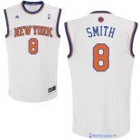 Maillot NBA Pas Cher New York Knicks J.R.Smith 8 Blanc