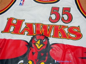 Maillot NBA Pas Cher Atlanta Hawks Dikembe Mutombo 55 Blanc