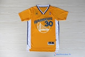 Maillot NBA Pas Cher Golden State Warriors Stephen Curry 30 Jaune MC