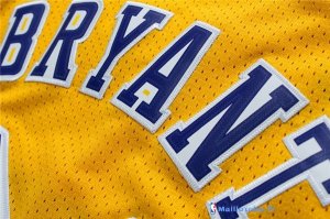 Maillot NBA Pas Cher Los Angeles Lakers Kobe Bryant 24 Retro Jaune