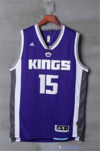 Maillot NBA Pas Cher Sacramento Kings DeMarcus Cousins 15 Pourpre Blanc