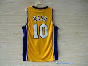 Maillot NBA Pas Cher Los Angeles Lakers Steve Nash 10 Jaune