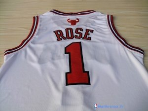 Maillot NBA Pas Cher Chicago Bulls Derrick Rose 1 Blanc