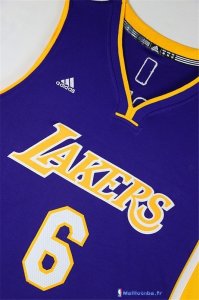 Maillot NBA Pas Cher Los Angeles Lakers Jordan Clarkson 6 Pourpre