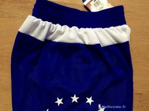 Pantalon NBA Pas Cher Philadelphia Sixers Retro Bleu