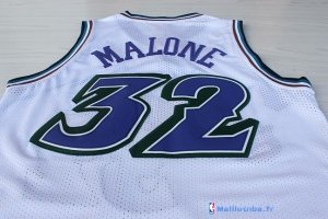 Maillot NBA Pas Cher Utah Jazz Karl Malone 32 Blanc