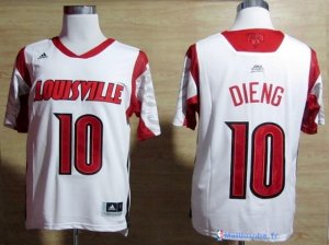 Maillot NCAA Pas Cher Louisville Dieng 10 Blanc