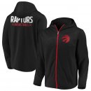 Toronto Raptors Fanatics Branded Black Iconic Defender Mission Performance Primary Logo Full-Zip Hoodie