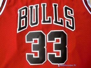 Maillot NBA Pas Cher Chicago Bulls Scottie Pippen 33 Rouge