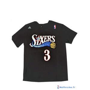 Maillot NBA Pas Cher ML Philadelphia Sixers Iverson 3 Noir