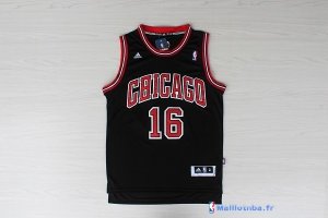 Maillot NBA Pas Cher Chicago Bulls Pau Gasol 16 Noir