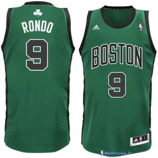 Maillot NBA Pas Cher Boston Celtics Rajon Rondo 9 Vert Noir