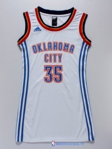 Maillot NBA Pas Cher Oklahoma City Thunder Femme Kevin Durant 35 Blanc