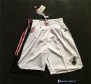 Pantalon NBA Pas Cher Miami Heat Retro Blanc