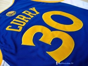 Maillot NBA Pas Cher Golden State Warriors Stephen Curry 30 Bleu