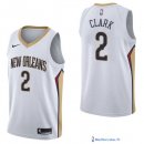 Maillot NBA Pas Cher New Orleans Pelicans Ian Clark 2 Blanc Association 2017/18