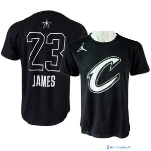 Maillot Manche Courte All Star 2018 LeBron James 23 Noir