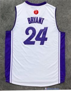 Maillot NBA Pas Cher Noël Los Angeles Lakers Bryant 24 Blanc