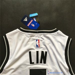 Maillot NBA Pas Cher Brooklyn Nets Jeremy Lin 7 Blanc