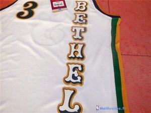 Maillot NCAA Pas Cher Bethel Park Allen Iverson 3 Retro Blanc