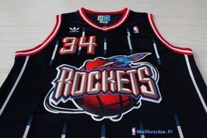 Maillot NBA Pas Cher Houston Rockets Hakeem Abdul Olajuwon 34 Bleu