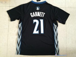 Maillot NBA Pas Cher Minnesota Timberwolves Kevin Garnett 21 Noir MC