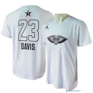 Maillot Manche Courte All Star 2018 Anthony Davis 23 Blanc