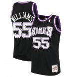 Sacramento Kings Jason Williams Mitchell & Ness Black 2000-01 Hardwood Classics Swingman Jersey