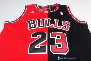 Maillot NBA Pas Cher Chicago Bulls Michael Jordan 23 Rouge Noir Blanc