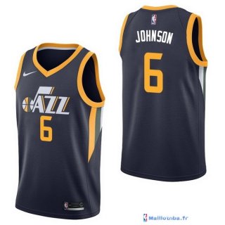 Maillot NBA Pas Cher Utah Jazz Joe Johnson 6 Marine Icon 2017/18