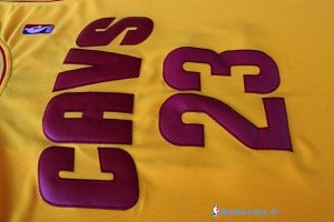 Maillot NBA Pas Cher Cleveland Cavaliers LeBron James 23 Jaune