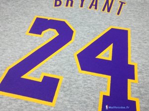 Sweat Capuche NBA Los Angeles Lakers Kobe Bryant 24 Gris