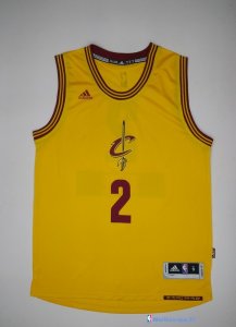 Maillot NBA Pas Cher Noël Cleveland Cavaliers Kyrie 2 Jaune