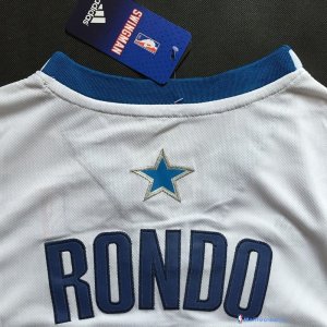 Maillot NBA Pas Cher Dallas Mavericks Rajon Rondo 9 Blanc