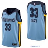 Maillot NBA Pas Cher Memphis Grizzlies Pau Gasol 33 Bleu Statement 2017/18