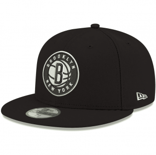 Bonnet NBA Brooklyn Nets New Era Black Official Team Color 59FIFTY