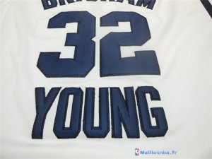 Maillot NCAA Pas Cher Brigham Jimmer Fredette 32 Blanc
