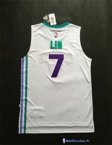 Maillot NBA Pas Cher Charlotte Hornets Jeremy Lin 7 Blanc