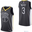 Maillot NBA Pas Cher Golden State Warriors David West 3 Noir Statement 2017/18