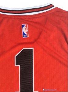 Maillot NBA Pas Cher Noël Chicago Bulls Rose 1 Rouge 01