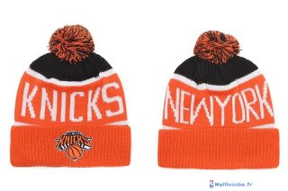 Tricoter un Bonnet NBA New York Knicks 2017 Orange Blanc