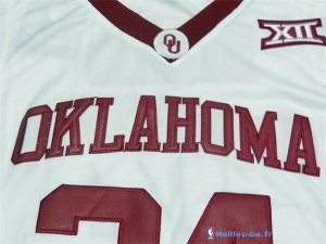 Maillot NCAA Pas Cher Oklahoma Buddy Hield 24 Blanc