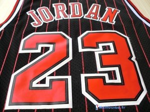 Maillot NBA Pas Cher Chicago Bulls Michael Jordan 23 Noir Bande