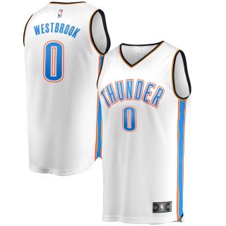 Oklahoma City Thunder Russell Westbrook Fanatics Branded White Fast Break Replica Jersey - Association Edition