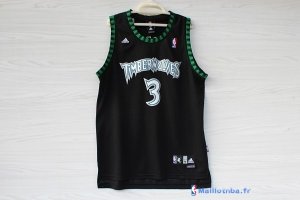 Maillot NBA Pas Cher Minnesota Timberwolves Stephon Marbury 3 Retro Noir