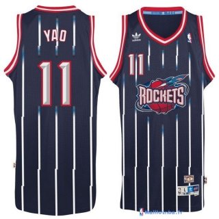 Maillot NBA Pas Cher Houston Rockets Yao Ming 11 Retro Bleu