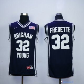 Maillot NCAA Pas Cher Brigham Jimmer Fredette 32 Noir